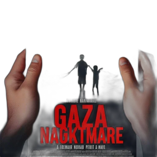 movie, poster, displays, war-torn, cityscape, featuring, two, silhouetted transparent PNG cut-out
