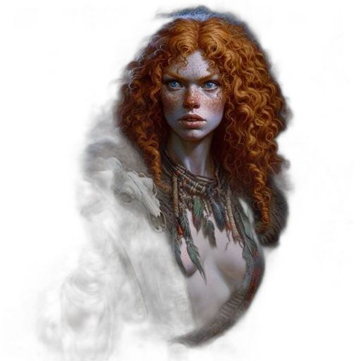 face, jewelry, staff, fantasy art, concept art, photorealistic, comic book art, fire transparent PNG cut-out