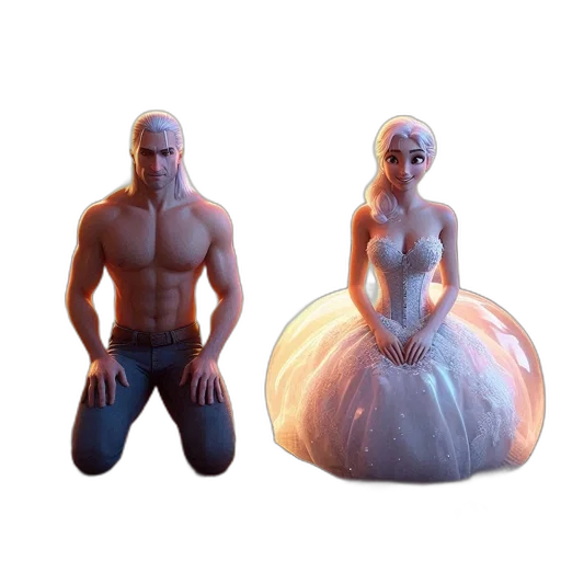 dress, creature, 3d render, concept art, fantasy art, photorealistic, outer space, underwater transparent PNG cut-out