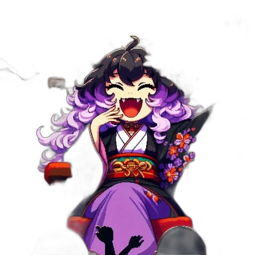 staff, weapon, dress, mask, pixel art, anime, concept art, cartoon transparent PNG cut-out