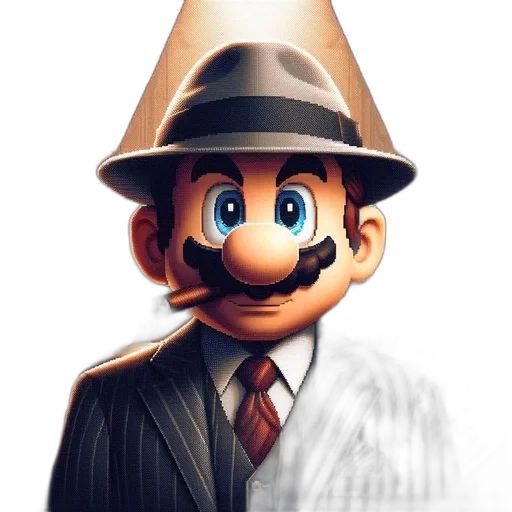 hat, mask, face, staff, concept art, cartoon, pixel art, 3d render transparent PNG cut-out