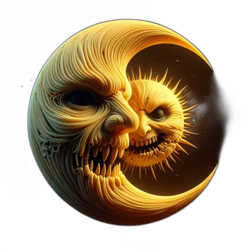 mask, hair, creature, face, 3d render, fantasy art, photorealistic, concept art transparent PNG cut-out