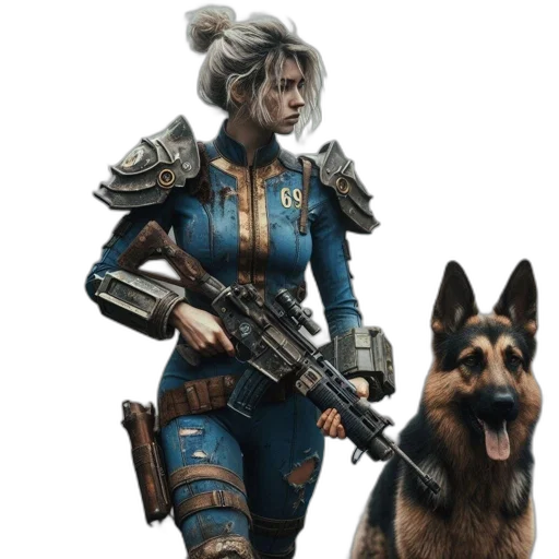 staff, weapon, concept art, fantasy art, cyberpunk, pixel art, blue, woman transparent PNG cut-out