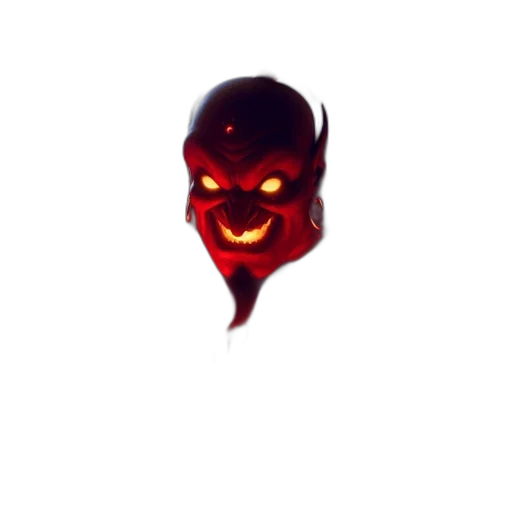 mask, face, staff, creature, 3d render, concept art, pixel art, fantasy art transparent PNG cut-out