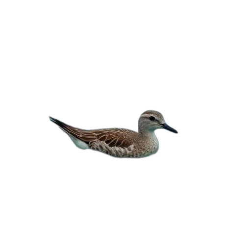 animal, 3d render, photorealistic, small, brown, bird, swimming, ocean transparent PNG cut-out