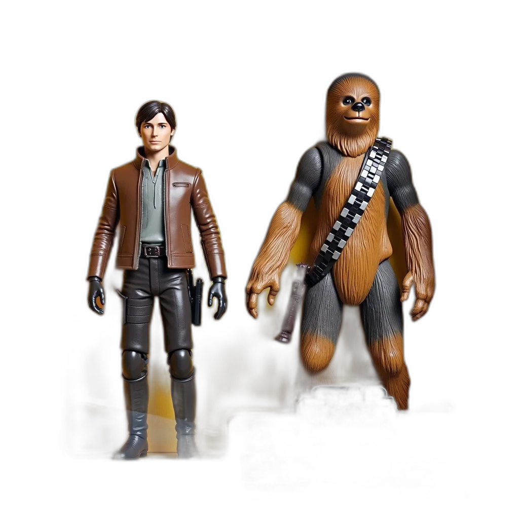 3d render, concept art, comic book art, earth tones, star, wars, action, figure transparent PNG cut-out