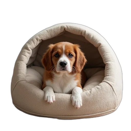 furniture, hat, animal, dog, bed, small, size, pet transparent PNG cut-out