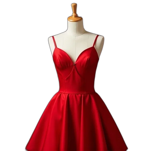 dress, red, photo, mannequins, dummy transparent PNG cut-out