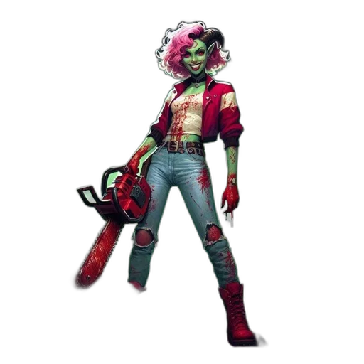 weapon, concept art, comic book art, cyberpunk, fantasy art, elven, figure, wielding transparent PNG cut-out