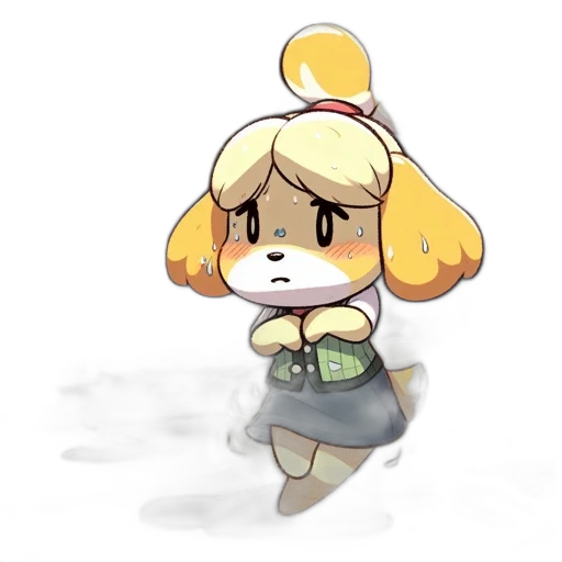 staff, creature, animal, hat, pixel art, concept art, watercolor, anime transparent PNG cut-out