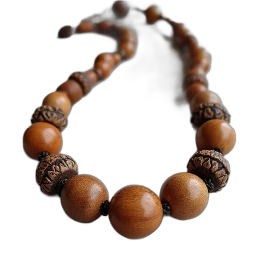 jewelry, crown, staff, earth tones, back, side, chunky, necklace transparent PNG cut-out