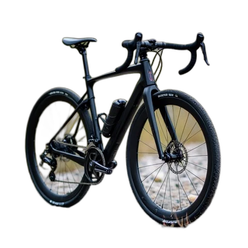 3d render, photorealistic, sleek, black, road, bike, carbon, frame transparent PNG cut-out