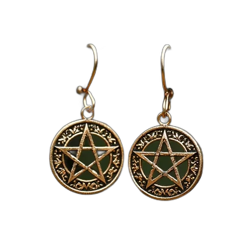 jewelry, gold, celtic, pentagram transparent PNG cut-out