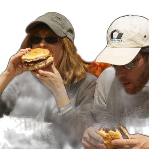 food, hat, photorealistic, vaporwave, oil painting, concept art, man, woman transparent PNG cut-out