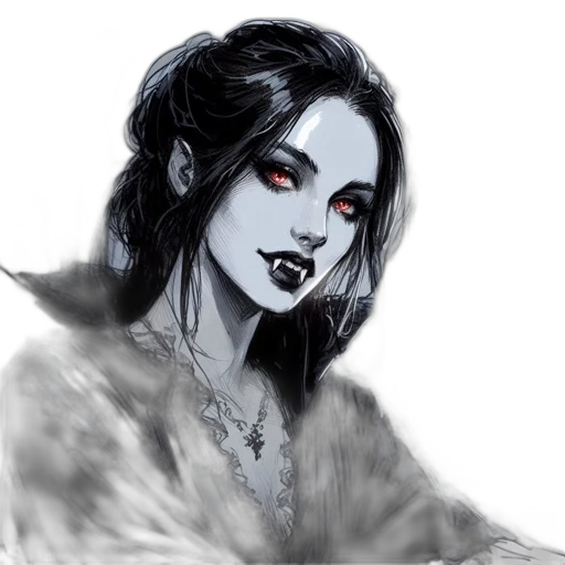face, creature, fantasy art, comic book art, concept art, photorealistic, dark, monochrome transparent PNG cut-out
