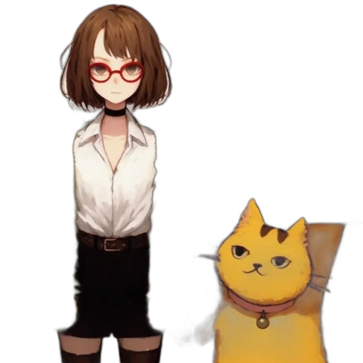staff, dress, animal, creature, concept art, pixel art, anime, cartoon transparent PNG cut-out