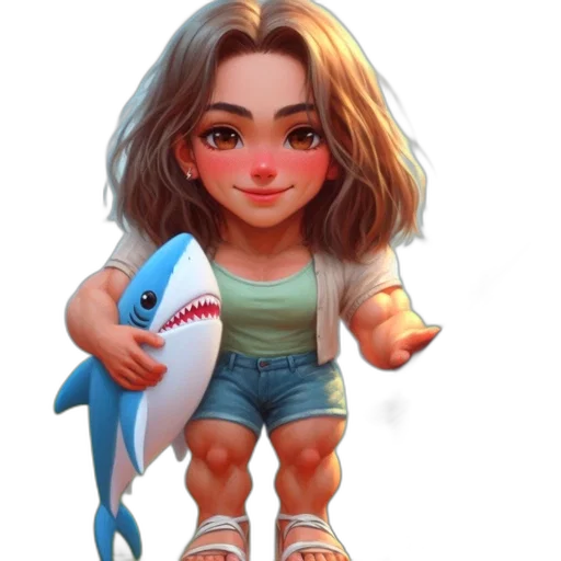 creature, animal, 3d render, concept art, photorealistic, fantasy art, underwater, big-eyed transparent PNG cut-out