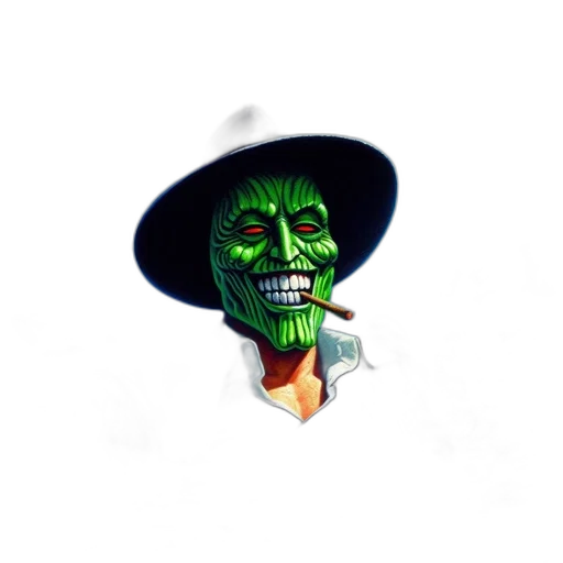 mask, hat, face, staff, pixel art, concept art, 3d render, photorealistic transparent PNG cut-out