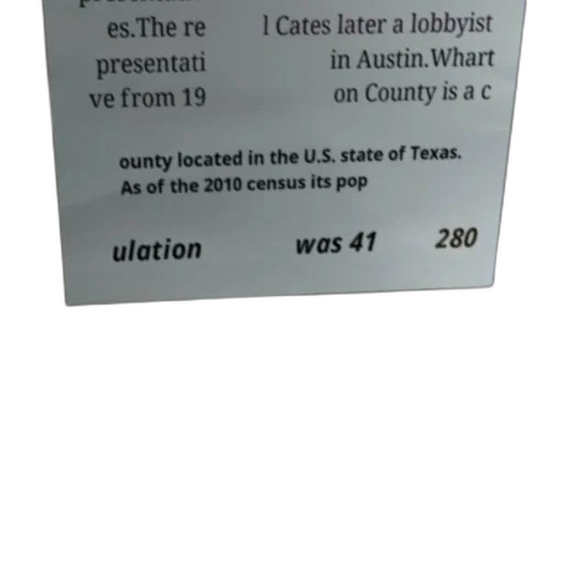 poster, text, about, wharton, county, texas, mentioning, population transparent PNG cut-out
