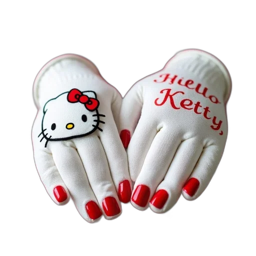 jewelry, pair, white, gloves, red, polka, dots, bow transparent PNG cut-out