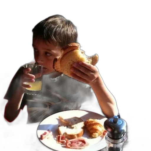 food, weapon, robot, photorealistic, 3d render, concept art, young, boy transparent PNG cut-out