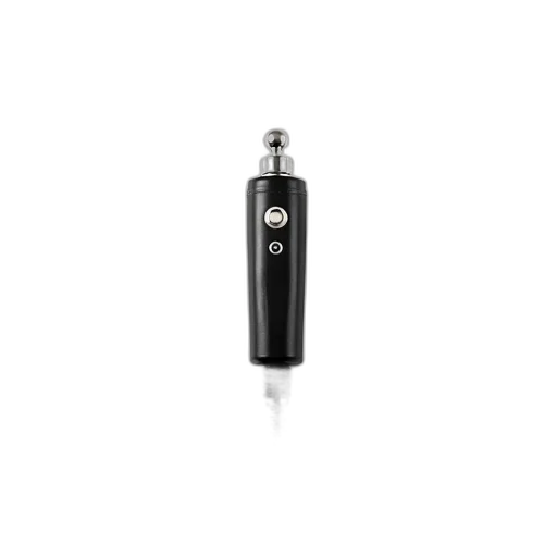 staff, bottle, black, silver, electronic, device, coiled, cord transparent PNG cut-out