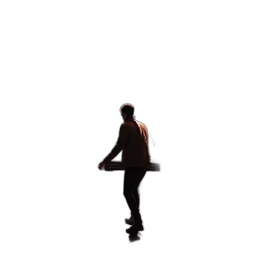 jacket, staff, robot, shoes transparent PNG cut-out