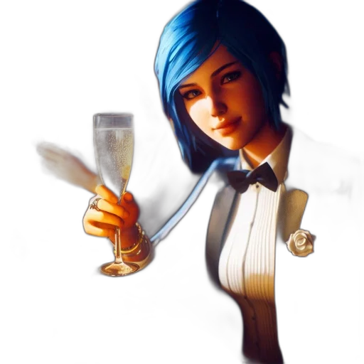 staff, weapon, concept art, photorealistic, fantasy art, 3d render, blue, elegant transparent PNG cut-out