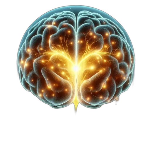 crown, illustration, translucent, cranium, reveals, intricately, detailed, brain transparent PNG cut-out