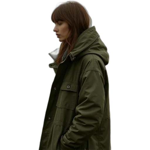 jacket, staff, photorealistic, concept art transparent PNG cut-out