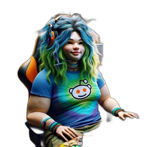 staff, hair, creature, robot, concept art, fantasy art, pixel art, 3d render transparent PNG cut-out