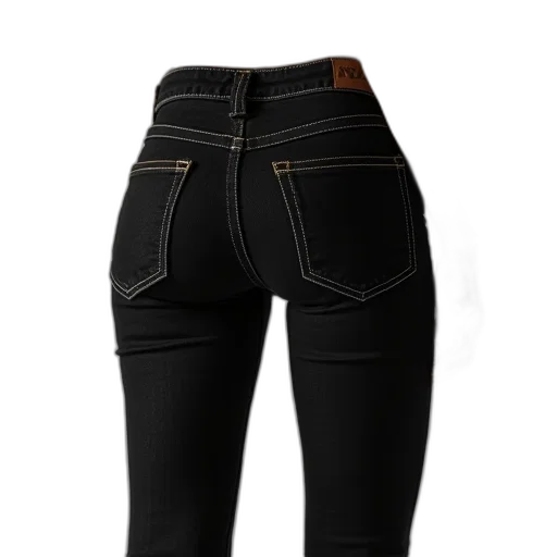 3d render, dark, black, skinny transparent PNG cut-out