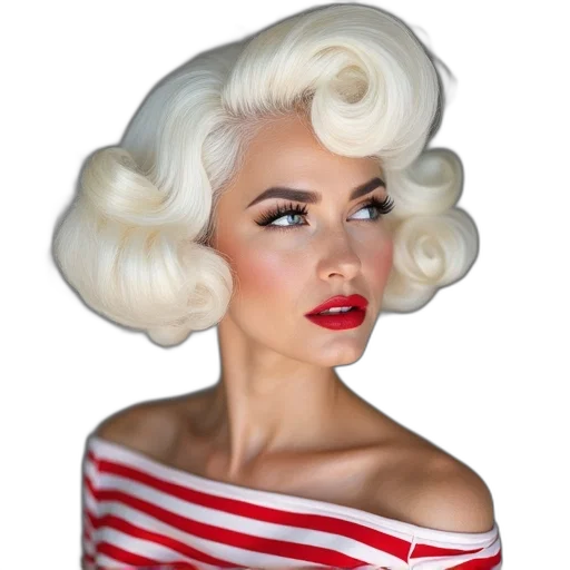 hair, face, crown, photorealistic, cartoon, person, white, wig transparent PNG cut-out