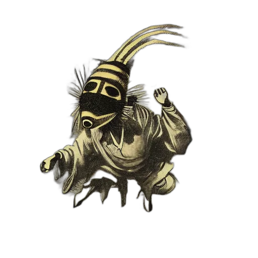 mask, dragon, creature, crown transparent PNG cut-out