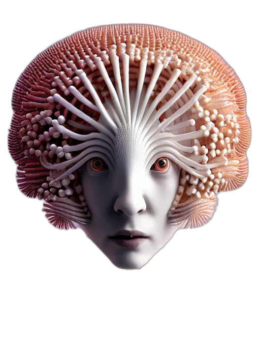 creature, mask, face, hair transparent PNG cut-out