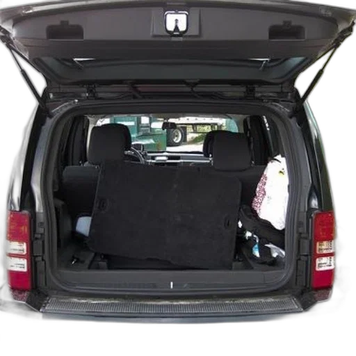 car, black, suv, trunk, open, revealing, barrier, various transparent PNG cut-out