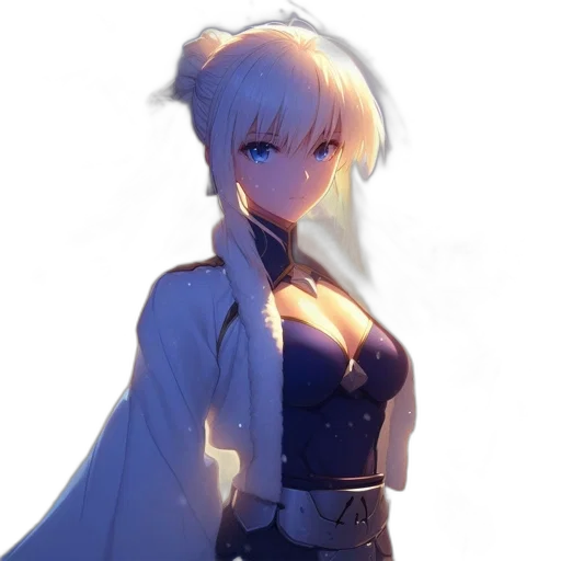 staff, dress, sword, dragon, anime, concept art, fantasy art, pixel art transparent PNG cut-out