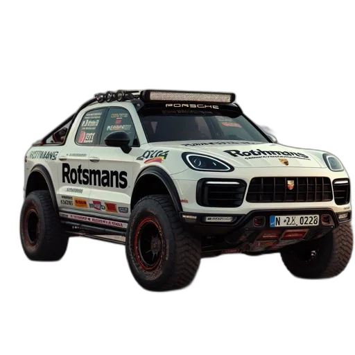 car, 3d render, photorealistic, concept art, porsche, cayenne, rotsmans, prominently transparent PNG cut-out