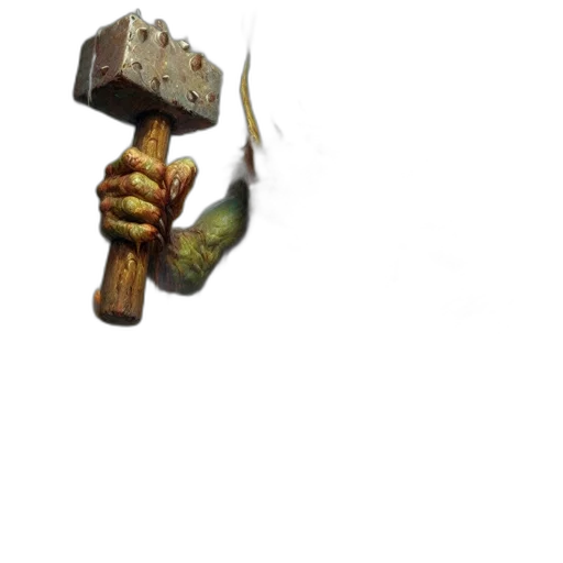 staff, weapon, sword, animal, concept art, 3d render, pixel art, fantasy art transparent PNG cut-out