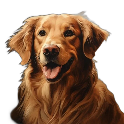 animal, staff, face, photorealistic, oil painting, pixel art, watercolor, golden transparent PNG cut-out