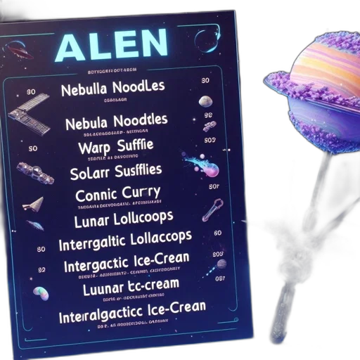jewelry, food, hat, umbrella, concept art, vaporwave, 3d render, outer space transparent PNG cut-out