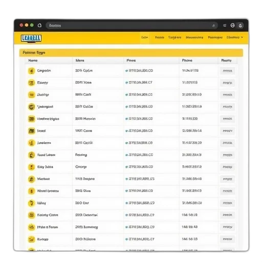 screenshot, website, displaying, table, various, columns, rows, data transparent PNG cut-out