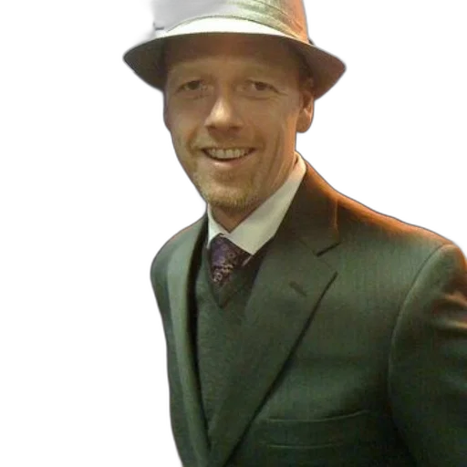 hat, staff, jacket, crown, photorealistic, man, green, suit transparent PNG cut-out