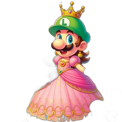 crown, dress, hat, jewelry, concept art, 3d render, pixel art, photorealistic transparent PNG cut-out