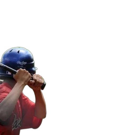 staff, weapon, mask, 3d render, baseball, player, red, shirt transparent PNG cut-out