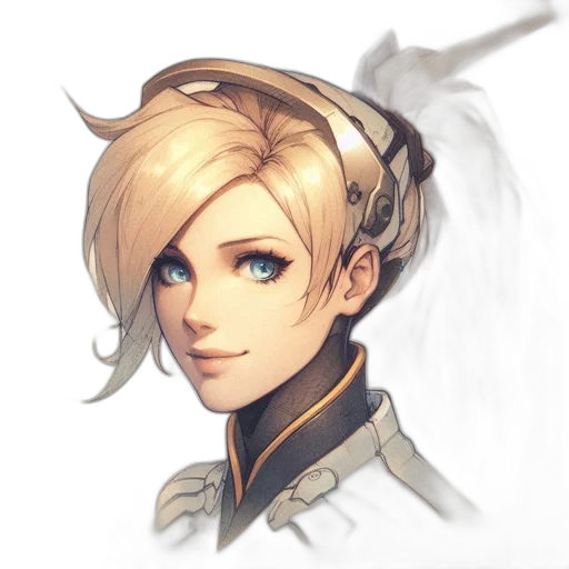 staff, face, weapon, crown, fantasy art, concept art, anime, photorealistic transparent PNG cut-out