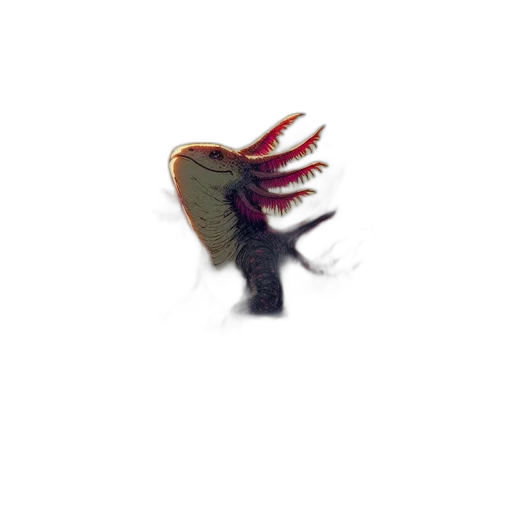creature, animal, hair, dragon, 3d render, concept art, photorealistic, watercolor transparent PNG cut-out