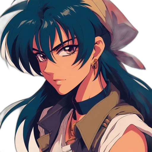 anime, pixel art, fantasy art, concept art, blue, pastel, green, colorful transparent PNG cut-out