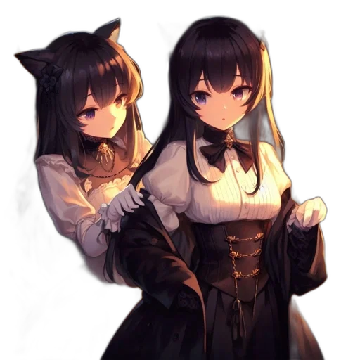 dress, staff, mask, animal, anime, concept art, pixel art, fantasy art transparent PNG cut-out