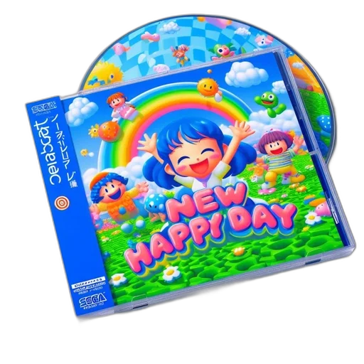 3d render, vaporwave, case, features, animated, girl, blue, hair transparent PNG cut-out